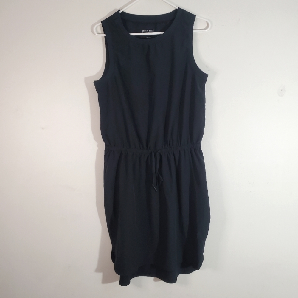 Rustic Ridge Black Travel Drawstring Tank Dress‎ Medium